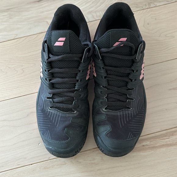 Babolat tennis shoes - Women's Propulse Fury Clay - Black/Pink - size 8.5 - Picture 3 of 7